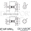Cifial Wall Stop Valve Lever Dimensions